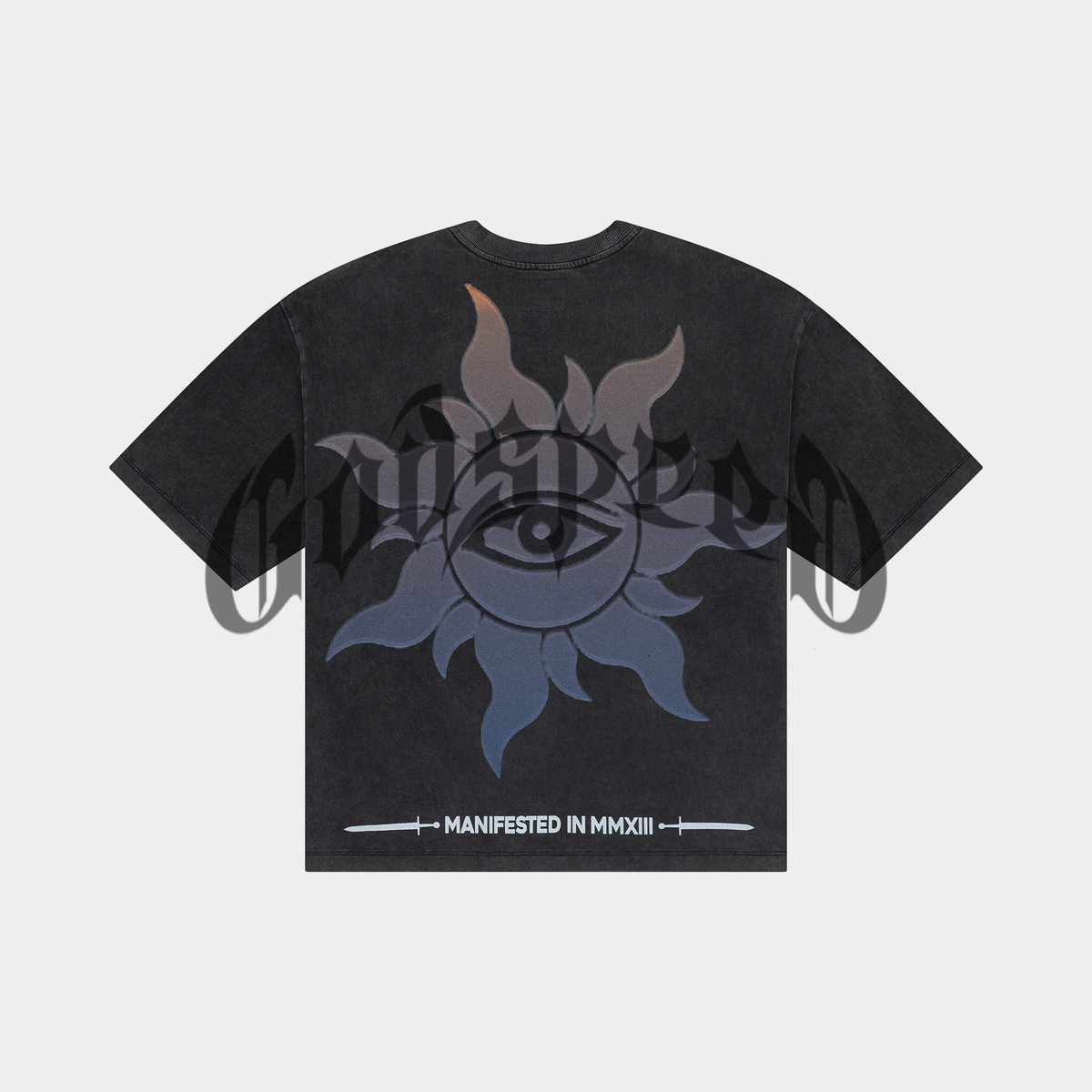 Purple City Tee Grey Wash