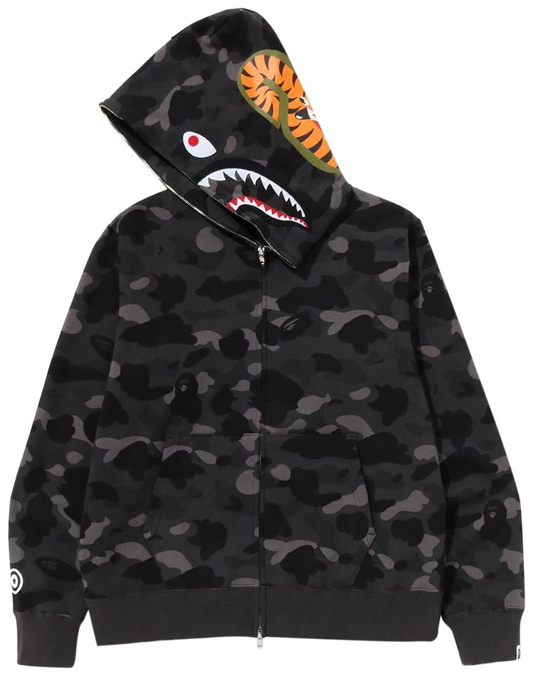 BAPE Shark Full Zip Hoodie Black Multi
