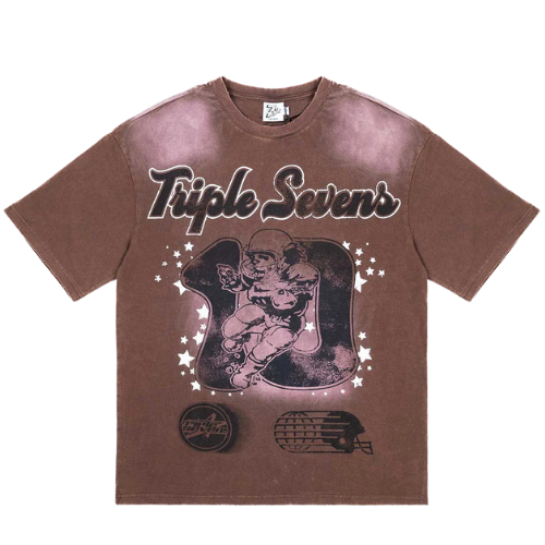 All Star Football Tee Brown