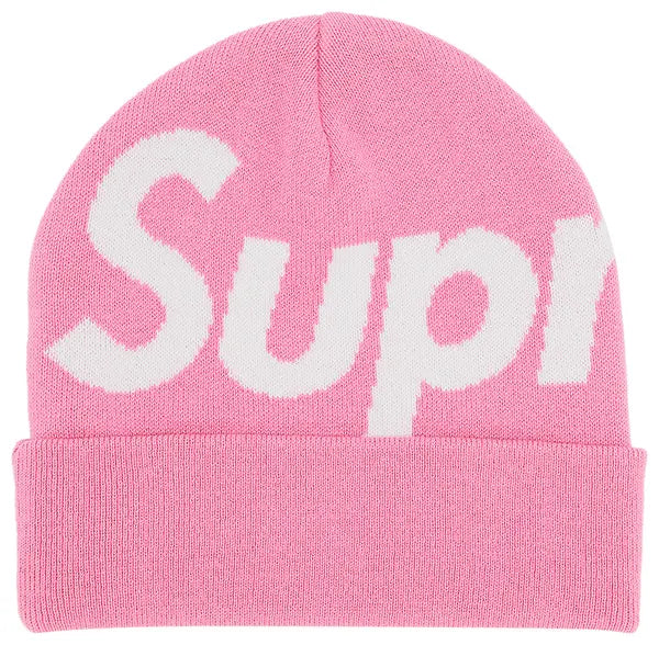 Supreme FW24 Big Logo Pink Beanie