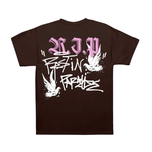 Graffiti Dove Tee Chocolate Brown