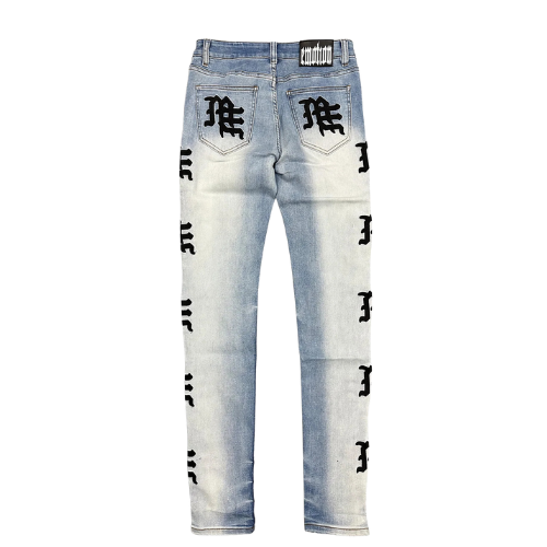 Monogram Denim Light blue wash