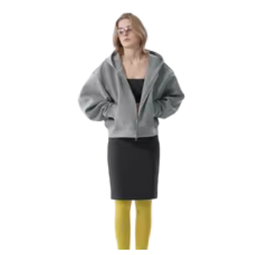 French Terry Jacket Grey