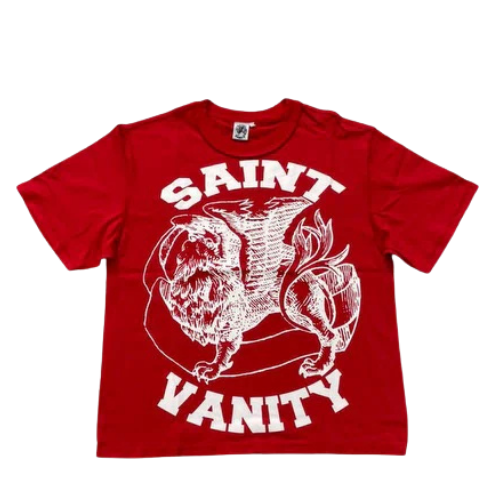 Griffin Tee Red/White