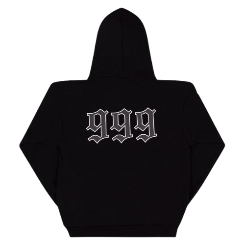 Graphite Portrait Hoodie Black