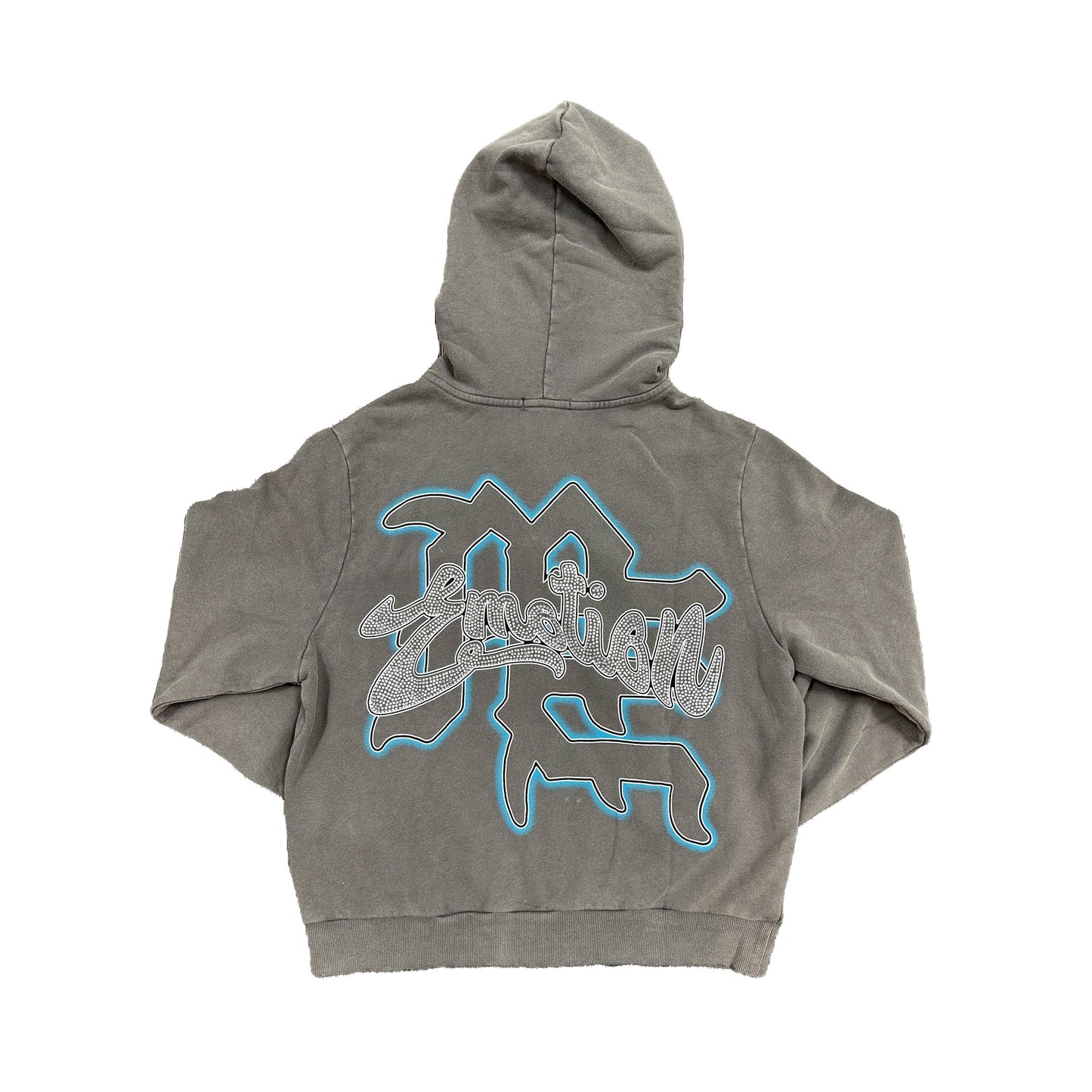 Grey “rhinestone” hoodie