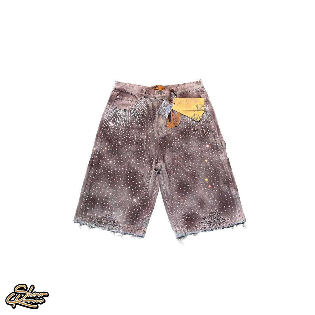 Diamond Jorts Washed Brown