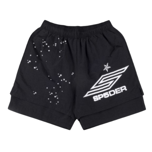 SP5DER PRO DOUBLE LAYER SHORT BLACK
