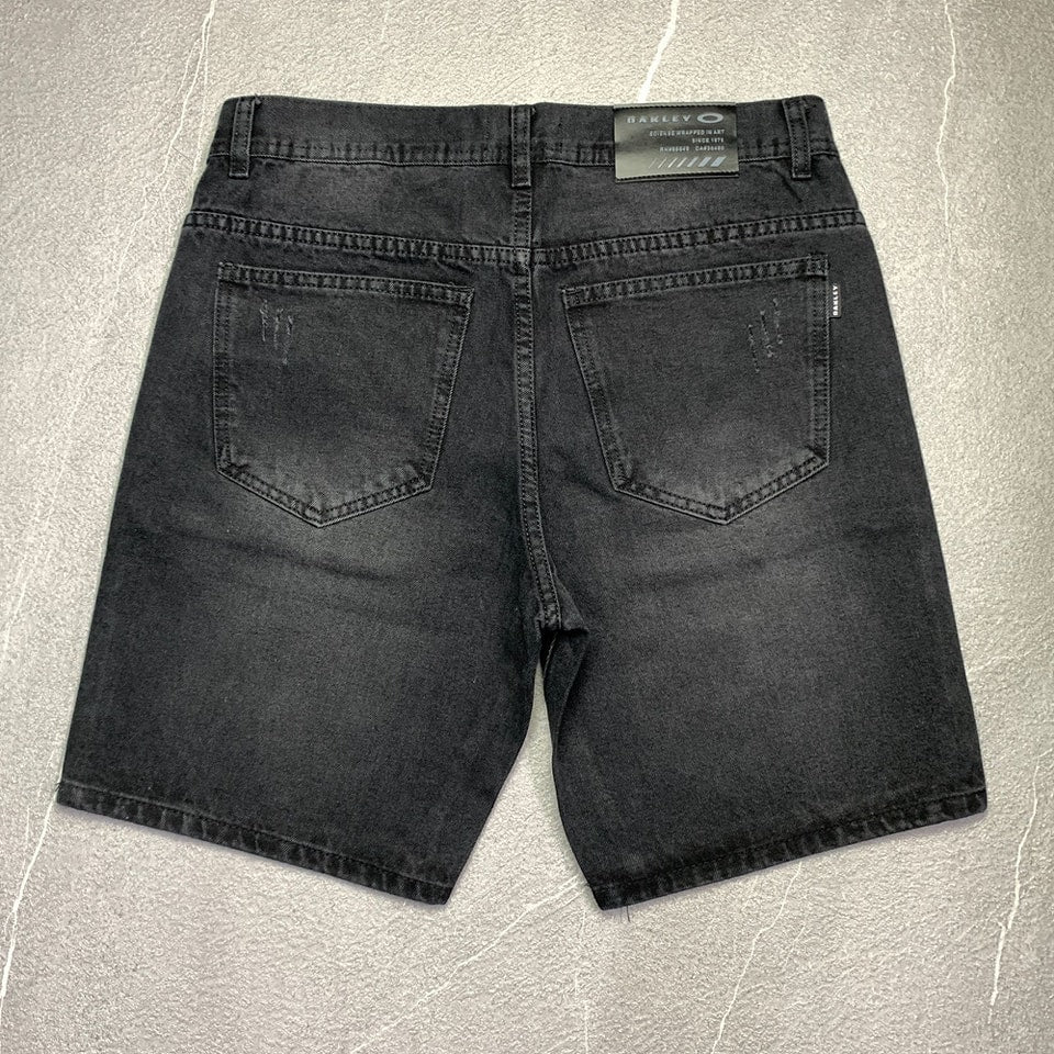 Embossed Logo Shorts Washed Black