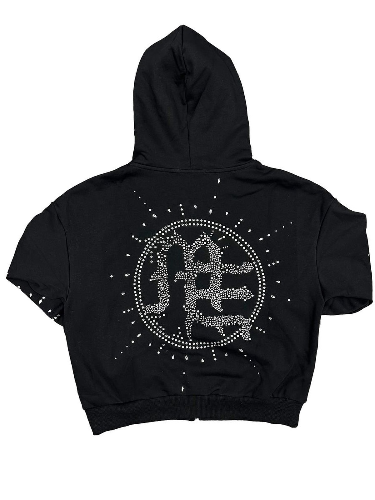 Eclipse black rhinestone hoodie