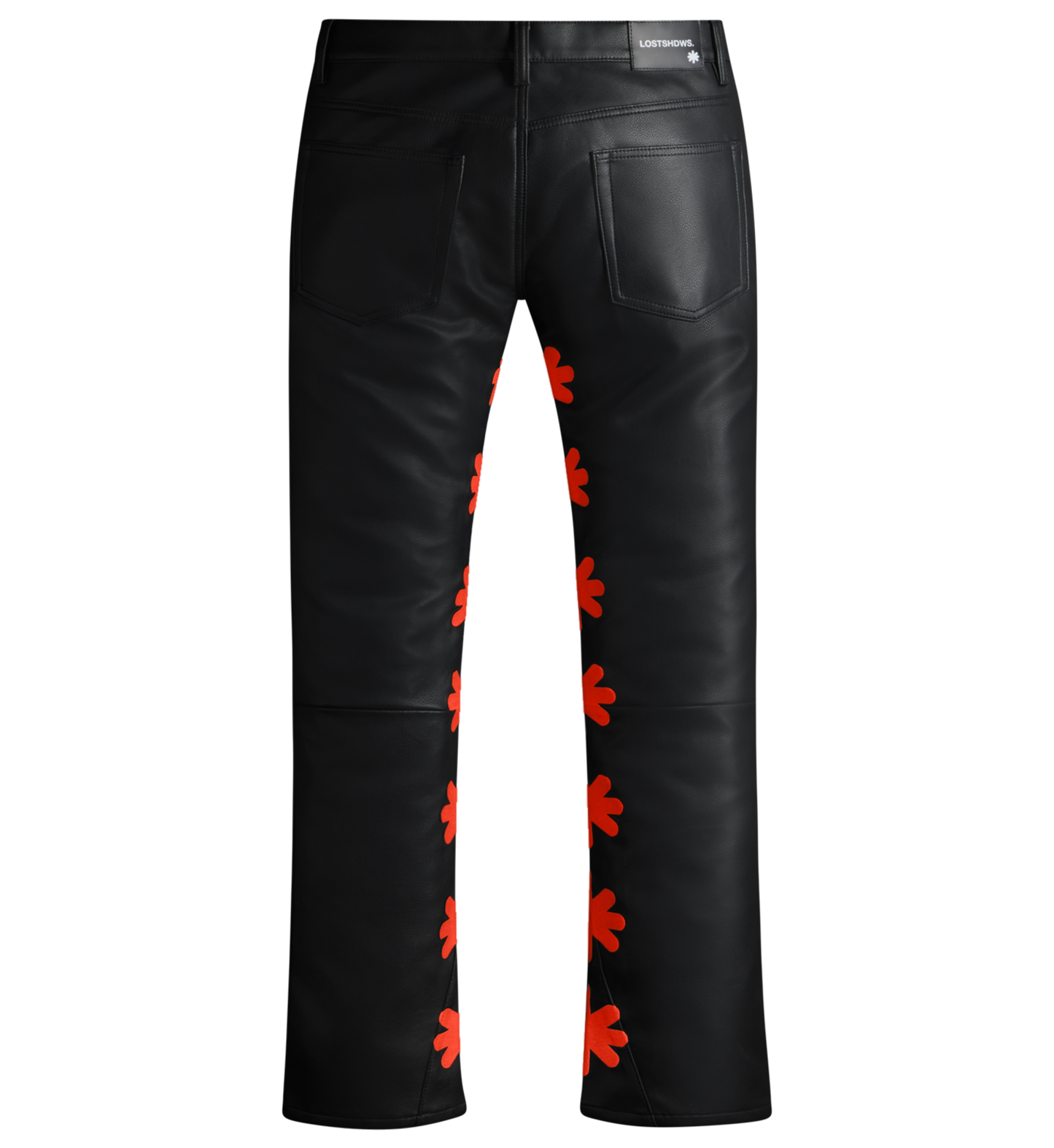 Leather Pant Black/Red