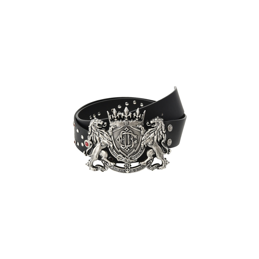 Lion Metal Belt Black