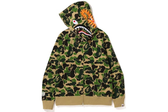 BAPE Shark Full Zip Hoodie Green