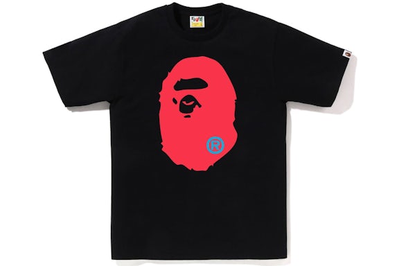 BAPE Big Head Red Black Tee