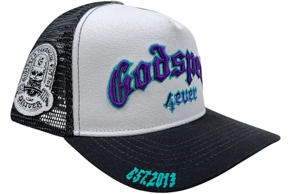 Forever Trucker Hat White/Black/Purple