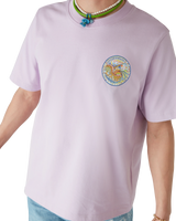 the four elements printed tee purple jersey