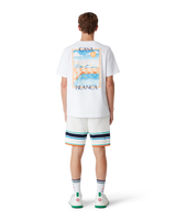 surreal pool printed tee white jersey
