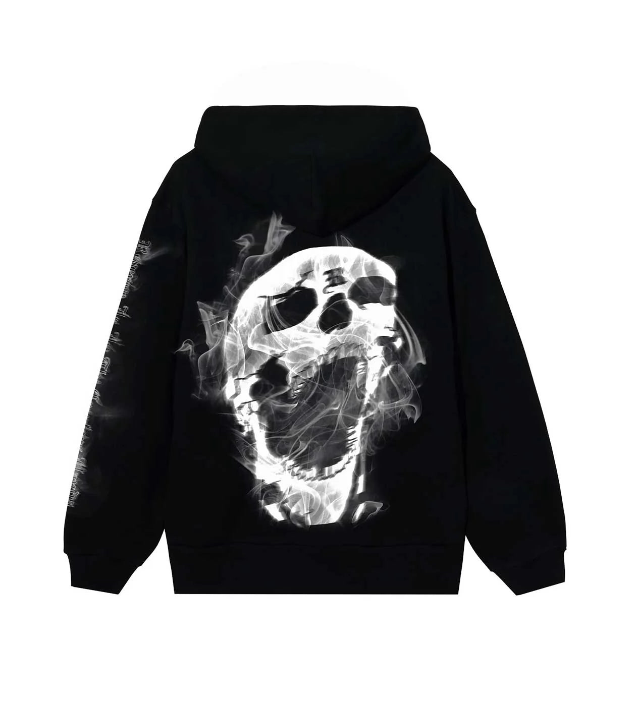 Smoke Lightning Hoodie Black