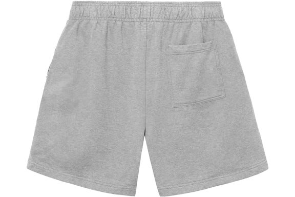 Black Embroidered Basic Shorts Grey