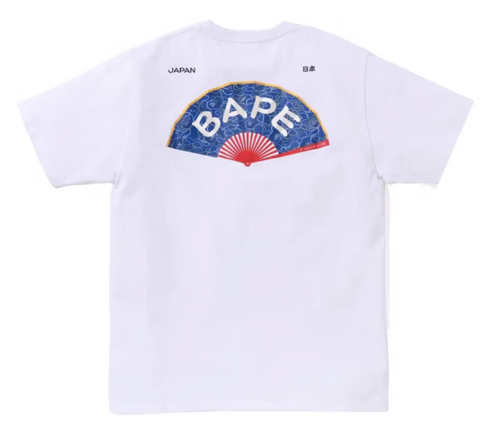BAPE Japanese Fan White Tee