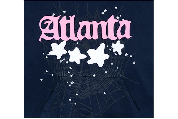 Sp5der Navy Atlanta Hoodie