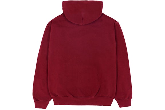 Sp5der Maroon Logo Hoodie