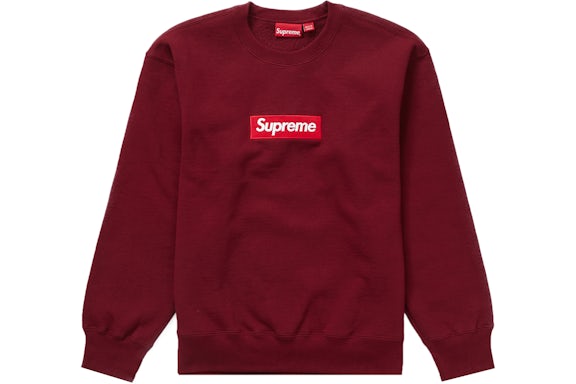 Supreme FW22 Box Logo Cardinal Crewneck
