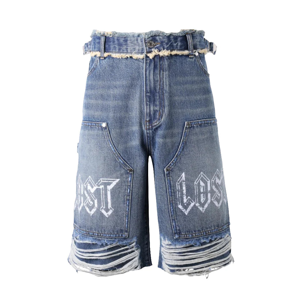 blue carpenter shorts