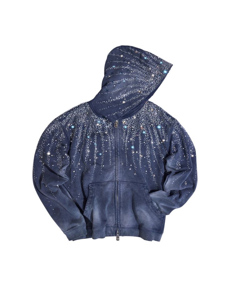 20k Steller Diamond Hoodie Blue