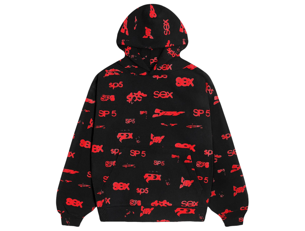 SEX AOP HOODIE (PRODUCT A)-Black