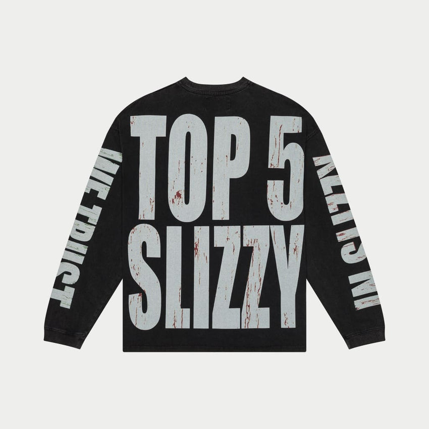 Top 5 Slizzy LS Black Wash