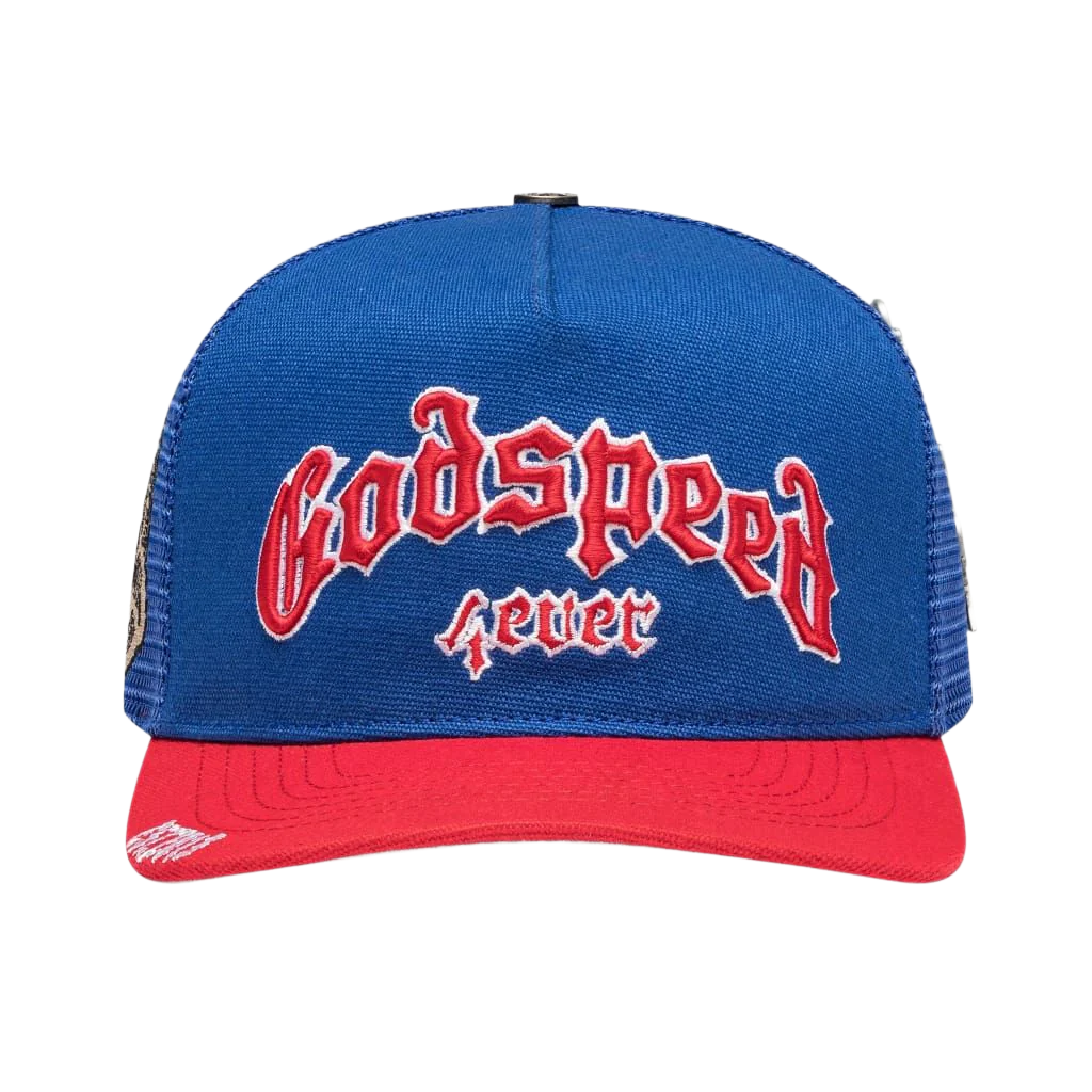 GS FOREVER TRUCKER HAT BLUE/RED