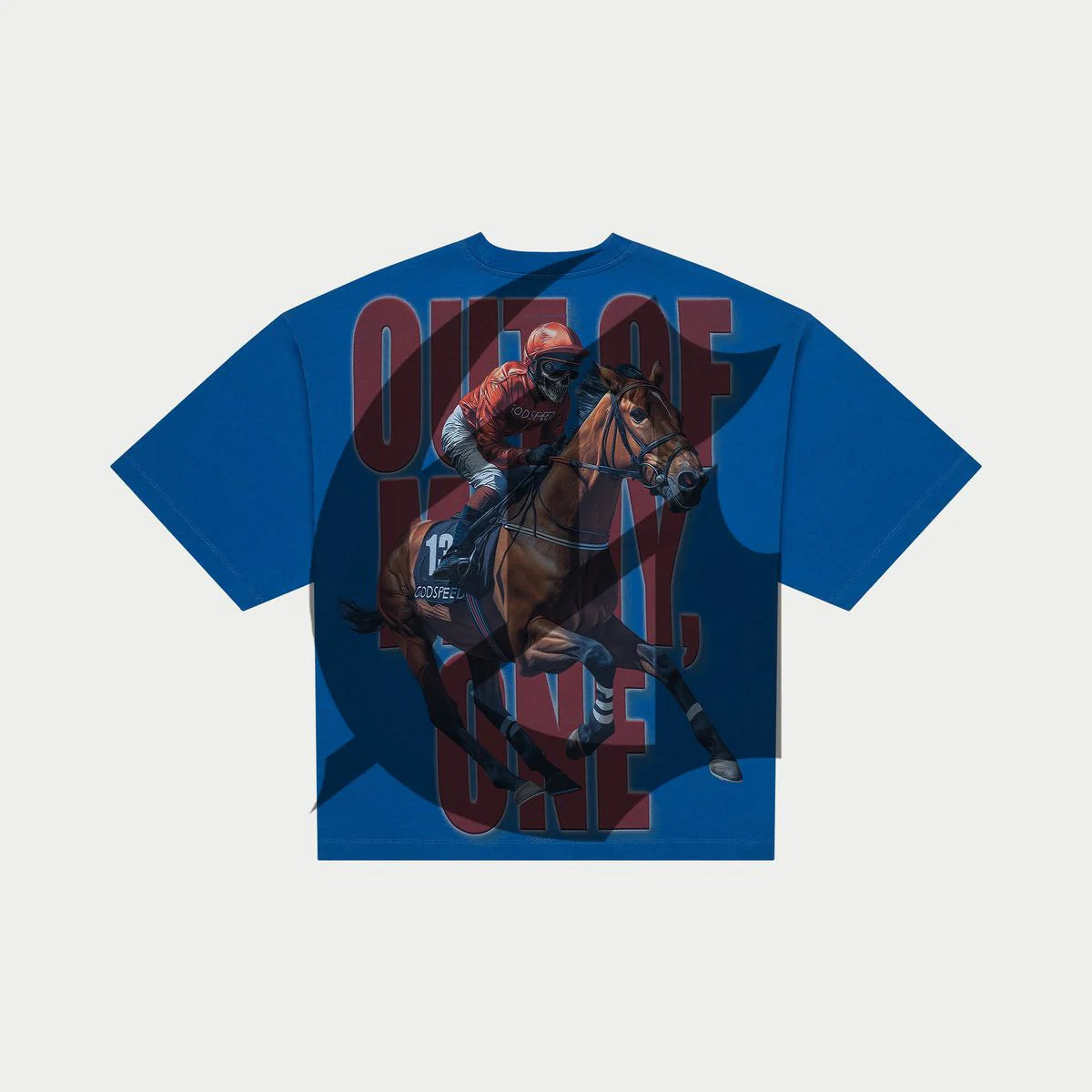 thoroughbred blue tee