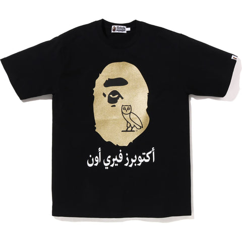 BAPE OVO Big Head Black Gold Tee