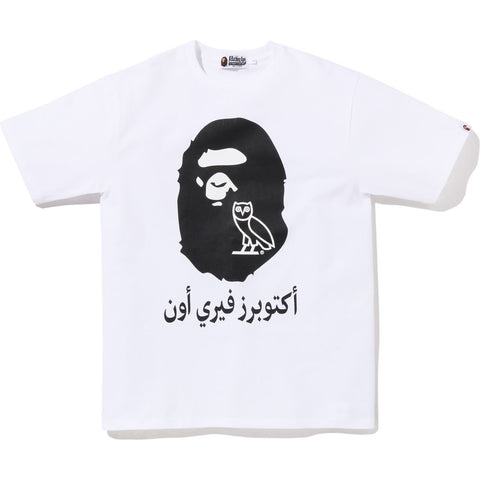 BAPE  OVO Big Head White Black Tee