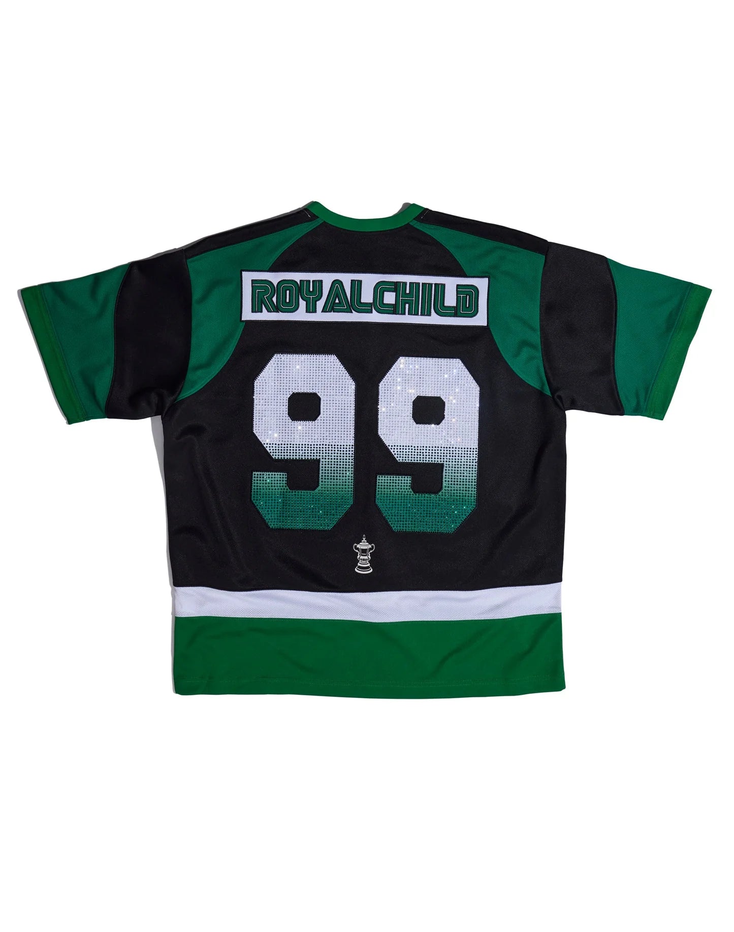 Double Lion Rhinestone Jersey Green