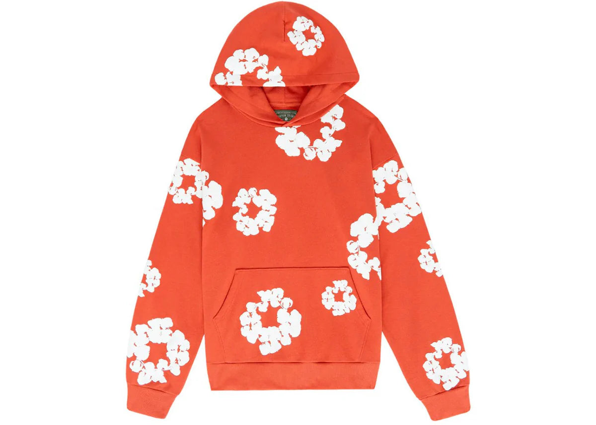 Denim Tears Orange Cotton Wreath Hoodie