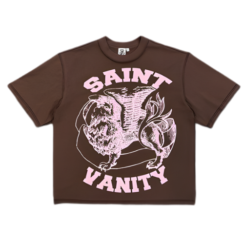 Griffin Tee Brown/Pink