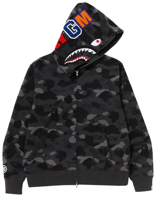BAPE Shark Full Zip Hoodie Black Multi