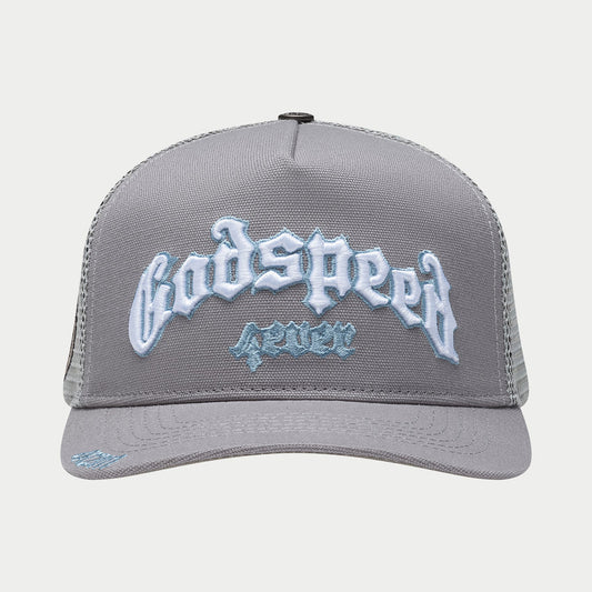 Forever Trucker Hat Grey/Light Blue