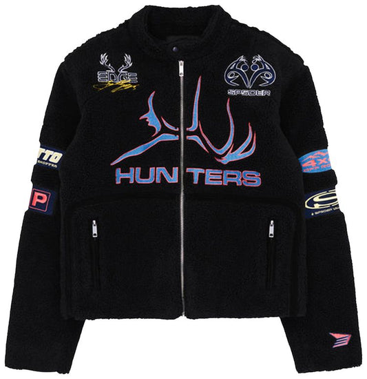 BLACK SHERPA HUNTER MOTO JACKET
