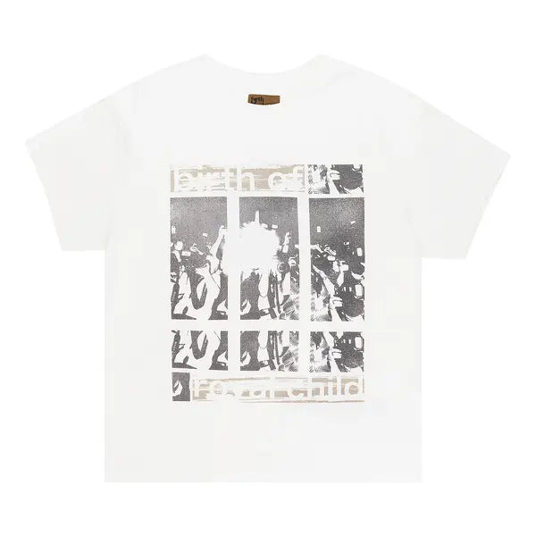 White Flashlight Vinatge Tee