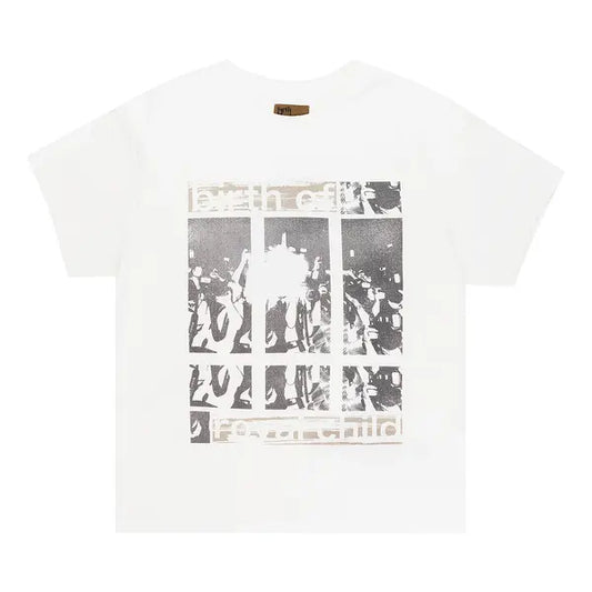 White Flashlight Vinatge Tee
