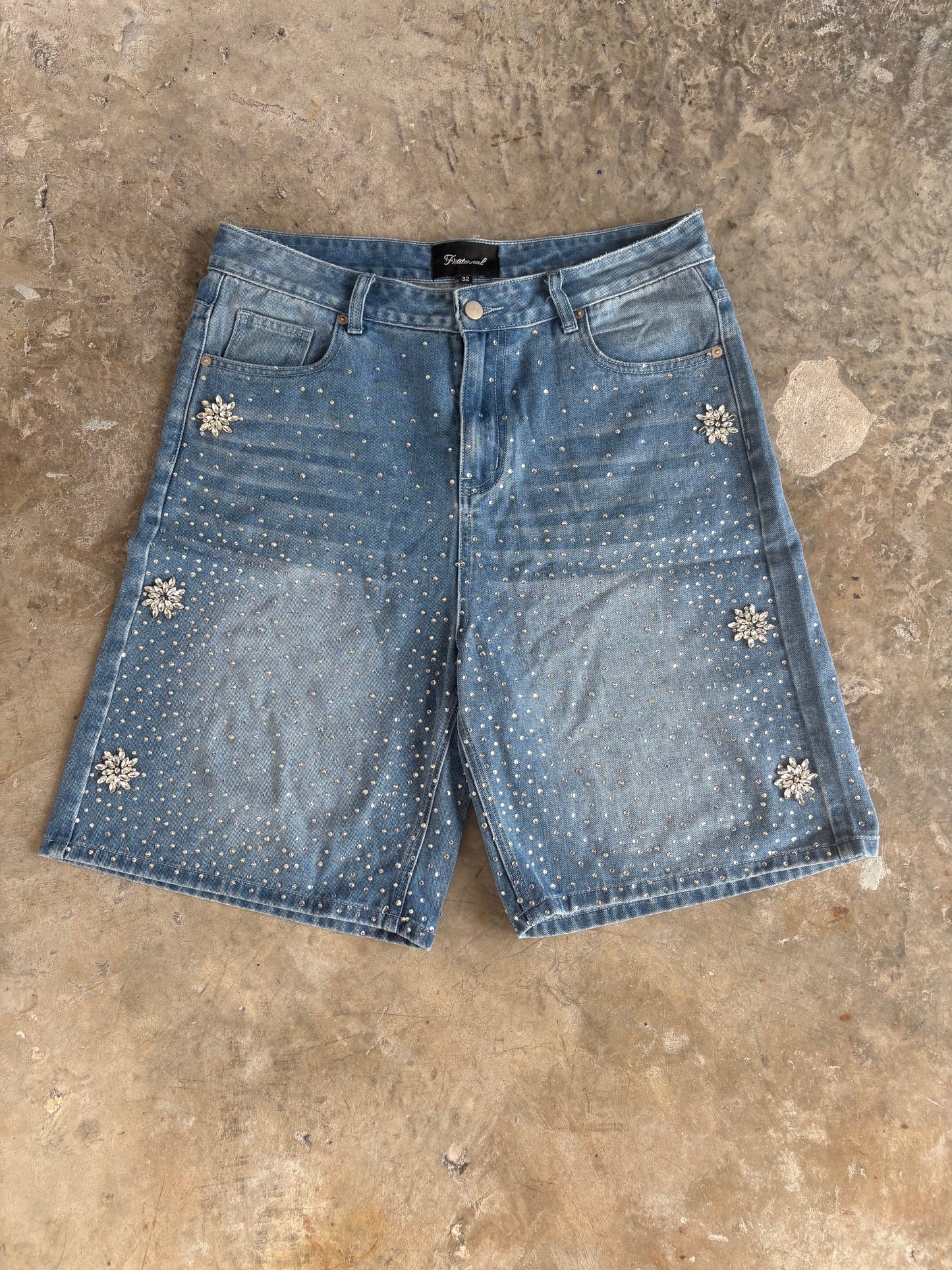 Washed Blue Astro Jorts