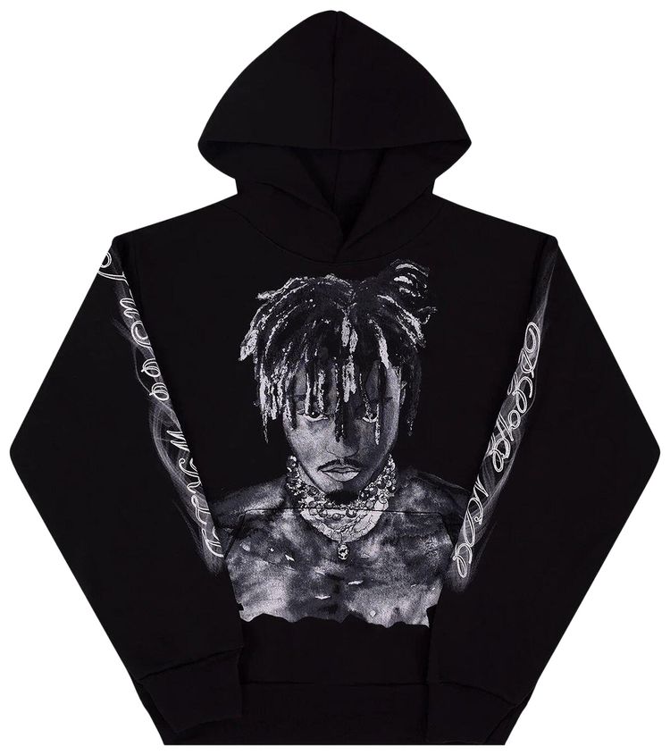 Graphite Portrait Hoodie Black