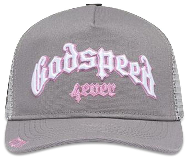 Forever Trucker Hat Grey/Pink