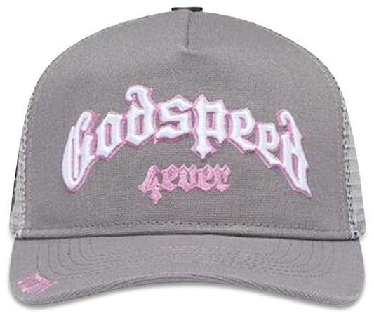 Forever Trucker Hat Grey/Pink
