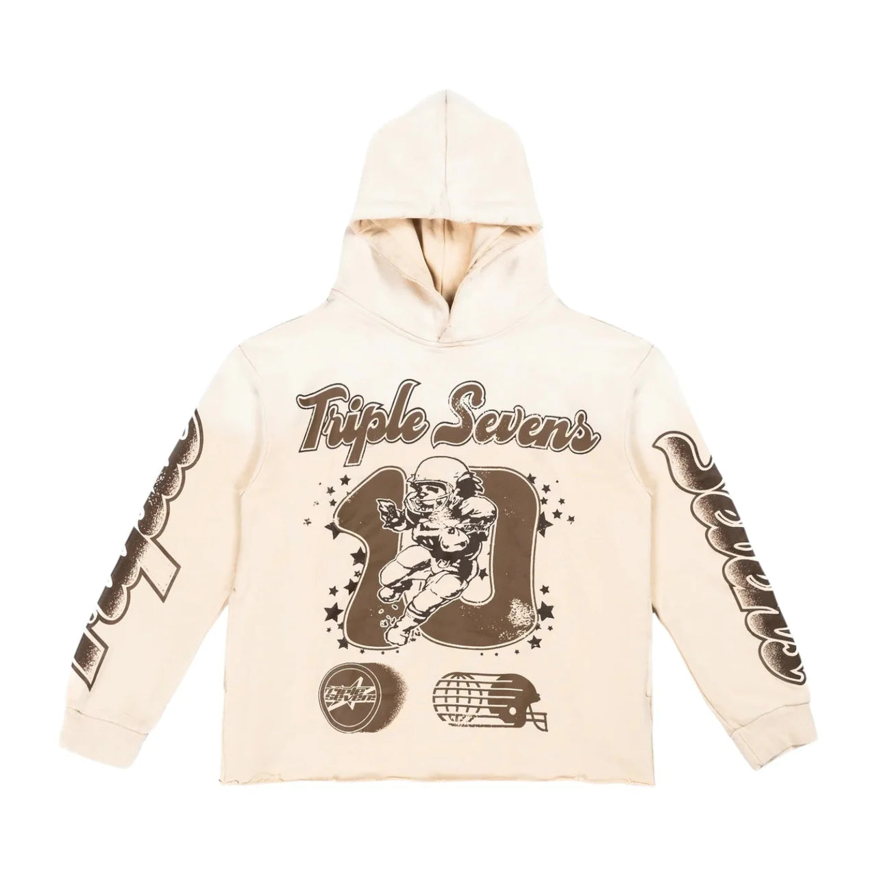 All Star Football Hoodie Beige
