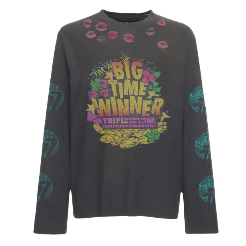 Lucky Kiss Tee Black