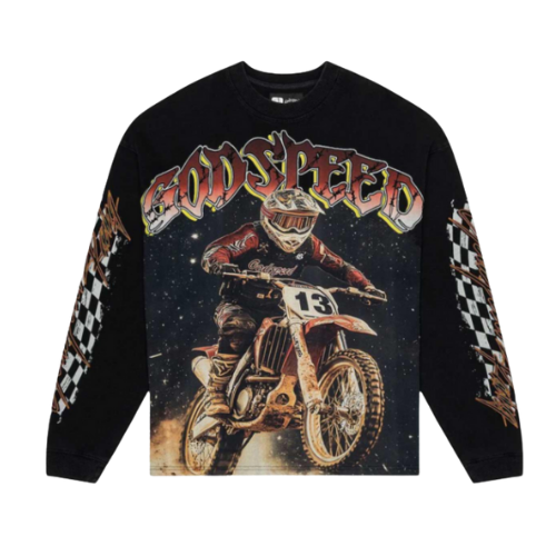 Full throttle black washed LS T-Shirt